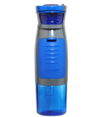 Contigo AUTOSEAL Kangaroo Water Bottle with Storage Compartment, 24-Ounce, Blue