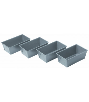 Chicago Metallic Commercial II Non-Stick Mini Loaf Pans, Set of 4
