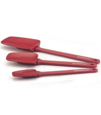 Rachael Ray Tools 3-Piece Spoonula Set, Red