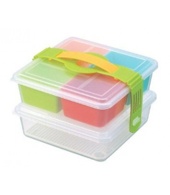 INOMATA 2-Tiers Picnic Lunch Bento Box