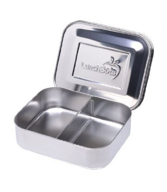 LunchBots Duo Stainless Steel Food Container, Stainless Steel