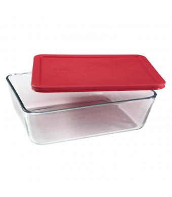 Pyrex 11-Cup Rectangular Glass Food Storage Dish with Lid
