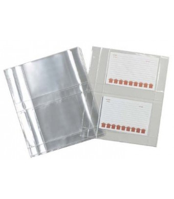 Meadowsweet Kitchens Plastic Recipe Card Protectors for 3 ring binders, 15 Sheets