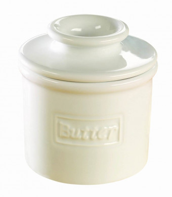 The Original Butter Bell Crock by L. Tremain, Cafe Collection White