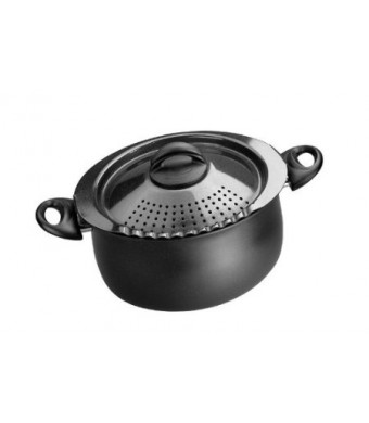 Bialetti 7265 Trends Collection 5 Quart Pasta Pot, Charcoal