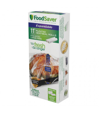 FoodSaver 11"  Expandable Heat Seal Rolls, 2pk