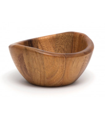 Lipper International Small Wavy Bowl, Acacia
