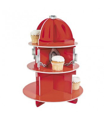 Fire Hydrant Cupcake Holder Stand (RED, 1)
