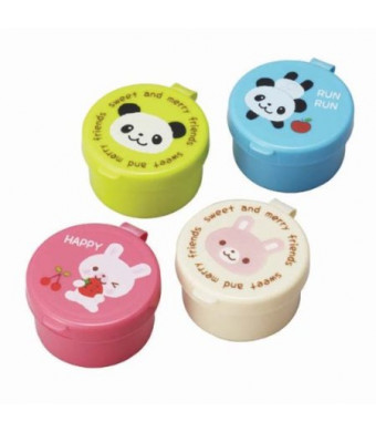 CuteZCute Mini Condiment Mayo Container for Bento Lunch Box, Blue/Pink/Green/Cream