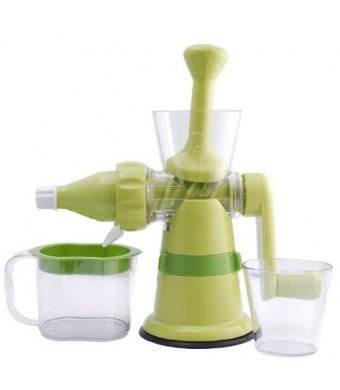 Chef's Star Manual Hand Crank Single Auger Juicer w/ Suction Base