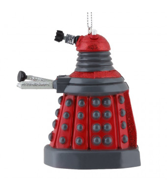 Kurt Adler 3.75-inch Doctor Who Red Dalek Blow Mold Plastic Ornament
