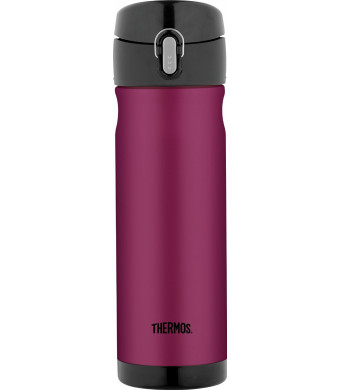 Thermos Stainless Steel Commuter Bottle, 16-Ounce, Raspberry