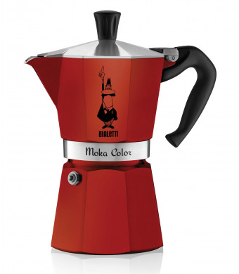 Bialetti 06905 6-Cup Espresso Coffee Maker, Red