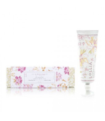 Lollia Breathe Peony and White Lily Shea Butter Hand Creme - 4.0 oz.