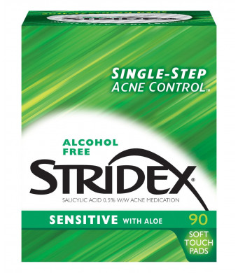 Stri-Dex Medicated Pads, Sensitive, 90-Count Boxes (Pack of 3)