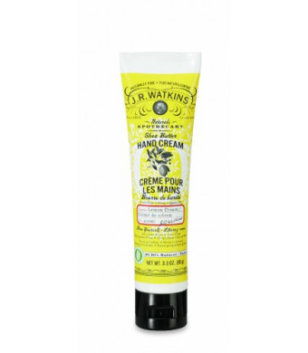 J.R. Watkins Hand Cream, Lemon Cream, 3.3-Ounce Tube