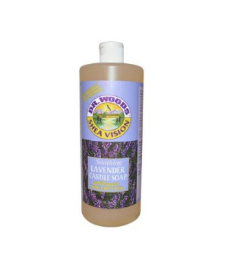 Organic Shea Butter Lavender Castile Soap Dr. Woods 32 oz Liquid