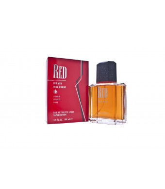 Red By Giorgio Beverly Hills For Men. Eau De Toilette Spray 3.4-Ounce