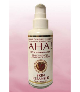 Nonie of Beverly Hills Aha! Skin Cleanser 100 % Natural 7.0 OZ Glass Bottle.