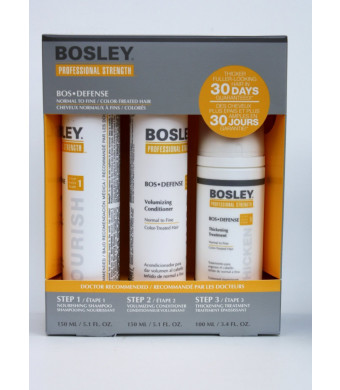 Bosley Defense Starter Pack for Normal/Fine and Color-Treated Hair 3pc