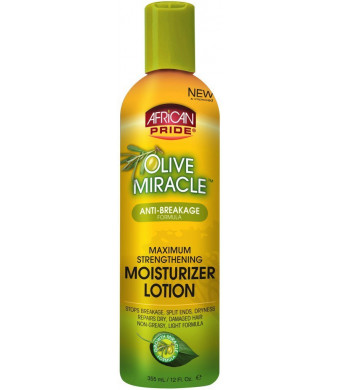 African Pride Olive Miracle Moisturizer Lotion 12 oz