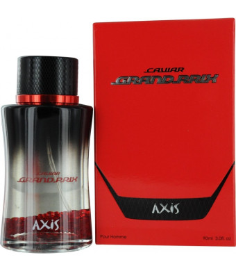 Sos Creations Axis Caviar Grand Prix Eau De Toilette Spray for Men, Red, 3 Ounce