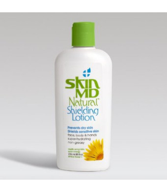Skin MD Natural Shielding Lotion 8 Oz. Bottle (236 mL) for Hands, Face and Body