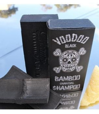 Voodoo Bamboo Charcoal Shampoo Bar From Australia with Organic Leatherwood Honey 100% Natural. 4.4 Oz No Plastic Bottles