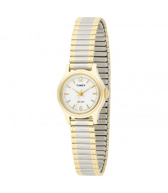 Timex Women's T53822 Elevated Classics Dress Two-Tone Expansion Band Watch