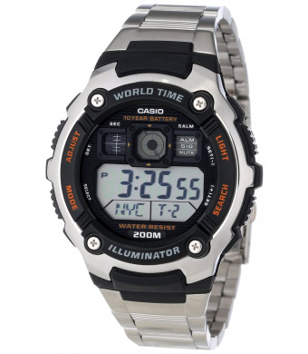 Casio Men's AE2000WD-1AV Resin and Stainless Steel Sport Watch