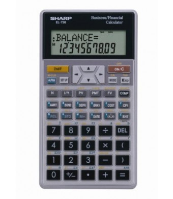 Sharp EL-738C 10-Digit Financial Calculator