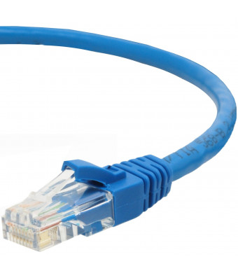 Mediabridge Cat5e Ethernet Patch Cable (10 Feet) - RJ45 Computer Networking Cord - Blue
