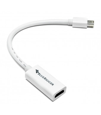 BlueRigger Premium Mini DisplayPort to HDMI Male to Female Adaptor Cable (15cm) - MacBook Pro/Air - with HD Audio