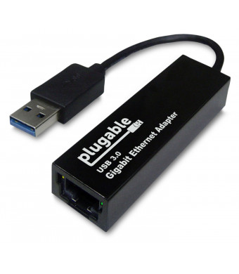 Plugable USB 3.0 to 10/100/1000 Gigabit Ethernet LAN Network Adapter (ASIX AX88179 chipset, Windows 8.1, 8, 7, Vista, XP, Linux, OS X, Chrome OS)