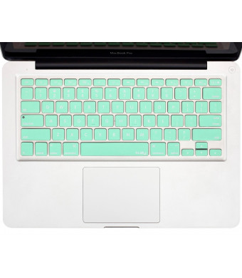 Kuzy - Mint GREEN Keyboard Cover Silicone Skin for MacBook Pro 13"  15"  17"  (with or w/out Retina Display) iMac and MacBook Air 13"  - Mint Green