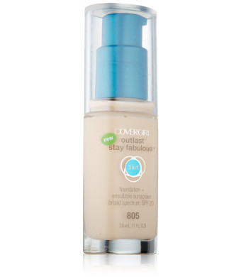 Covergirl Outlast Stay Fabulous 3-in-1 Foundation, Ivory 805