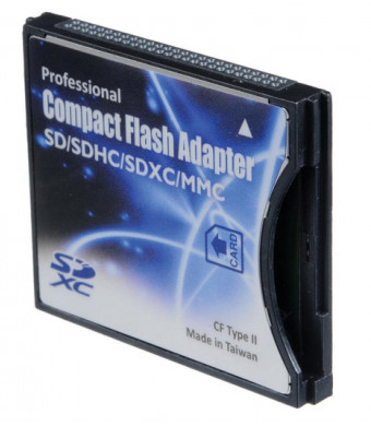 SD/SDHC/MMC/Eye-Fi card to Compact Flash CF Type II Adapter for Professional DSLR Digital SLR Camera PDA Pocket PC