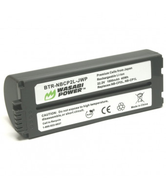 Wasabi Power Battery for Canon NB-CP2L, NB-CP1L and Canon Compact Photo Printers SELPHY CP100, CP200, CP220, CP300, CP330, CP400, CP510, CP600, CP710