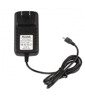 Kootek 5V 2A Universal Micro USB Charger Adapter Power Supply for Raspberry Pi 2 Model B B+, Google Nexus 7, Nexus 10, External Battery Power Bank, A
