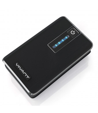 High Capacity Dual USB Portable Charger 15000mAh - External Battery Power Bank for Cell Phone and Tablet - Universal USB Connectivity (iPhone, iPad, 