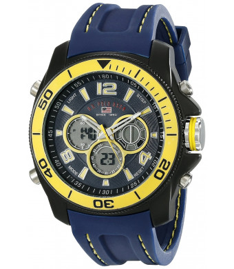 U.S. Polo Assn. Sport Men's US9322 Sport Watch with Navy Rubber Band