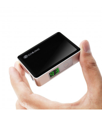 Power Bank, Eachine 6000mAh Y5 Super Compact Cellphone Power Bank External Battery Portable Charger with LCD Screen 2A Fast Charging for iPhone 6, 6 