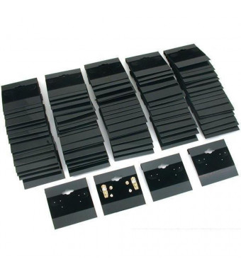 Earring Display Hang Cards Black Flocked 2 X 2 Inch (100)