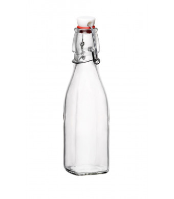 Bormioli Rocco Swing Top Glass Bottle, 8.5 Ounce