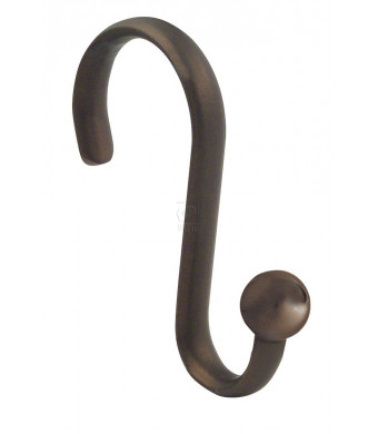 InterDesign Set of 12 Shower Hooks, Ball, Bronze