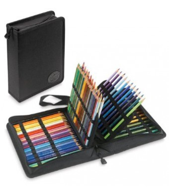 Tran Deluxe Pencil Case, Holds 120 Pencils, Black