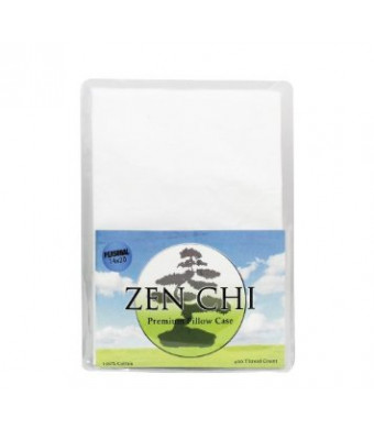 Buckwheat Pillow Case - Zen Chi 100% 400 Thread Count Premium Pillow Case - Fits All Personal / Japanese Sized Pillows (14"  X 20" )