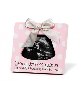 Dicksons Baby Under Construction Photo Frame, Pink