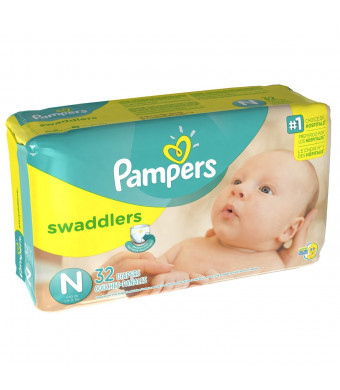 Pampers Swaddlers Diapers Size N - 32 CT