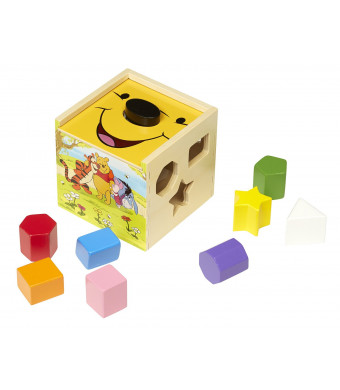 Disney Baby Winnie the Pooh Wooden Shape Sorting Cube